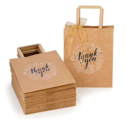 Blockunterseite flache Griff-Geschenk-Brot-Carry Bags Sunhope Paper Bag-Maschine